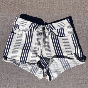 Roxy stripped denim shorts